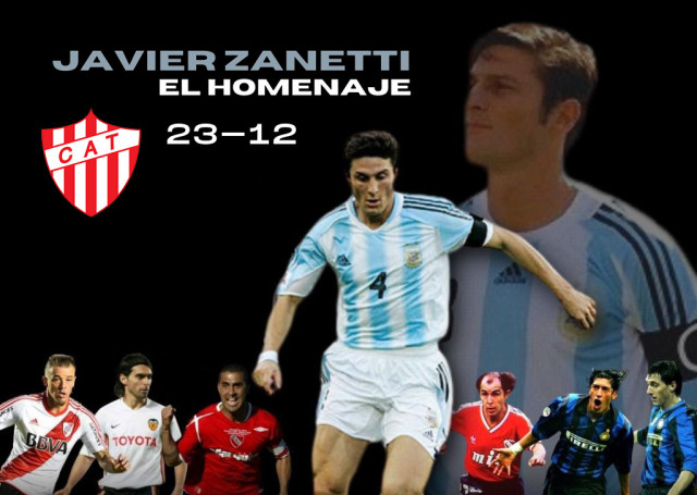 Javier Zanetti se sumó al festejo por el aniversario de Talleres